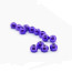 Classic Colored Tungsten Beads 2.5mm 25 beads/bag-metallic purple