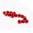 Colored Tungsten Beads 3mm 10beads/bag-metallic red