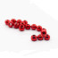 Colored Tungsten Beads 3.5mm 10beads/bag-metallic red