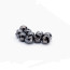Slotted Colored Tungsten Beads 2.8mm 25beads/bag -black nickel
