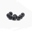 Slotted Colored Tungsten Beads 2.5mm 25beads/bag -black