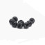 Slotted Colored Tungsten Beads 4mm 25beads/bag -black