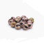 Slotted Colored Tungsten Beads 3mm 25beads/bag -coffee brown