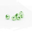 Slotted Colored Tungsten Beads 3.5mm 25beads/bag -metallic green