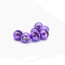 Slotted Colored Tungsten Beads 3mm 25beads/bag -metallic purple