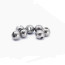 Slotted Colored Tungsten Beads 2.5mm 25beads/bag -natural