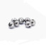 Slotted Colored Tungsten Beads 4mm 25beads/bag -nickel
