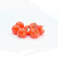 Slotted Colored Tungsten Beads 2.5mm 25beads/bag -orange