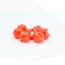 Slotted Colored Tungsten Beads 4mm 25beads/bag -orange