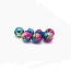 Slotted Colored Tungsten Beads 2.5mm 25beads/bag -rainbow