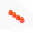 Troutline Conehead 4mm 10pcs/bag -hot orange