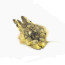 Troutline Dyed Tanned Hare Mask -yellow