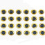 Troutline Large Pupil 30pcs 4mm 3D Eyes -yellow