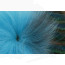 Premium Marble Arctic Fox Tail Rings -kingfisher blue