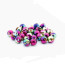 Slotted Tungsten 2mm 10beads/bag-rainbow