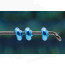 Troutline Colored Collar Ring Necks 3.2mm-metallic blue