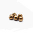 Slotted Tungsten 4mm 10beads/bag-coffee brown