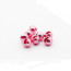 Slotted Colored Tungsten Beads 4.6mm 25beads/bag -metallic pink