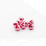 Slotted Colored Tungsten Beads 2.5mm 25beads/bag -metallic pink