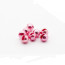 Slotted Colored Tungsten Beads 2.8mm 25beads/bag -metallic pink