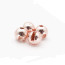 Hanak Slotted Metallic Tungsten Beads 4mm 20pcs/pack-gold rose