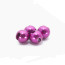 Hanak Slotted Metallic Tungsten Beads 4mm 20pcs/pack-metallic light violet