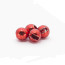 Hanak Slotted Metallic Tungsten Beads 3mm 20pcs/pack-metallic red