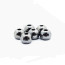Classic Colored Tungsten Beads 4mm 25 beads/bag-black nickel