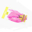 Veniard Schlappen Feathers -fluo pink