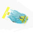 Veniard Schlappen Feathers -kingfisher blue