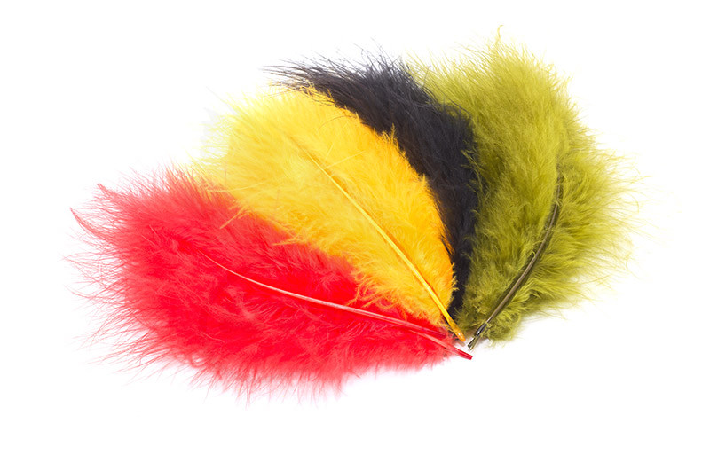 Pale Green Feathers, Large Marabou