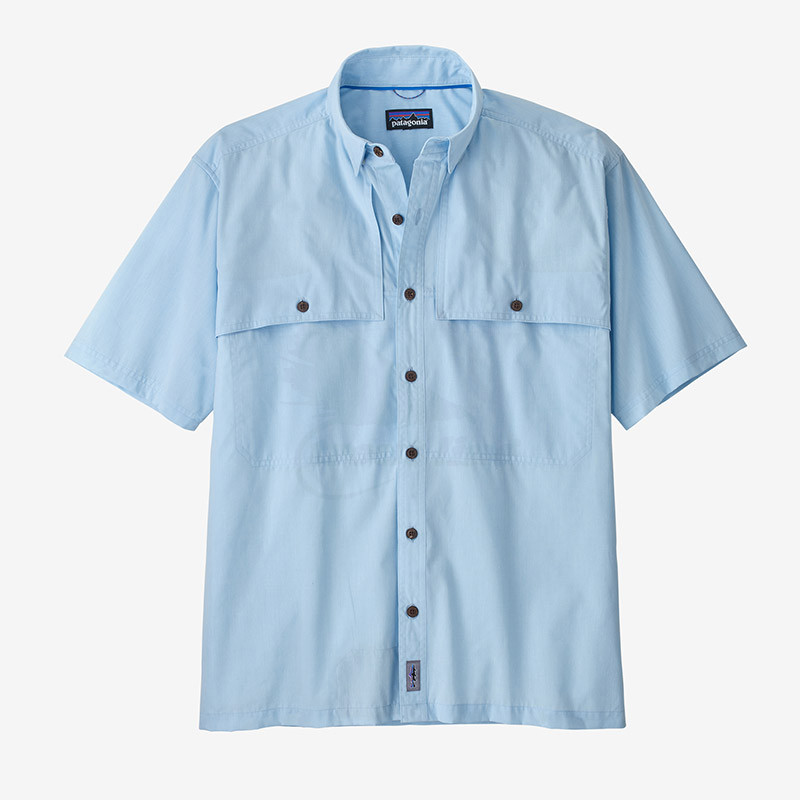 Patagonia Men s Island Hopper Shirt Chambray Lago Blue