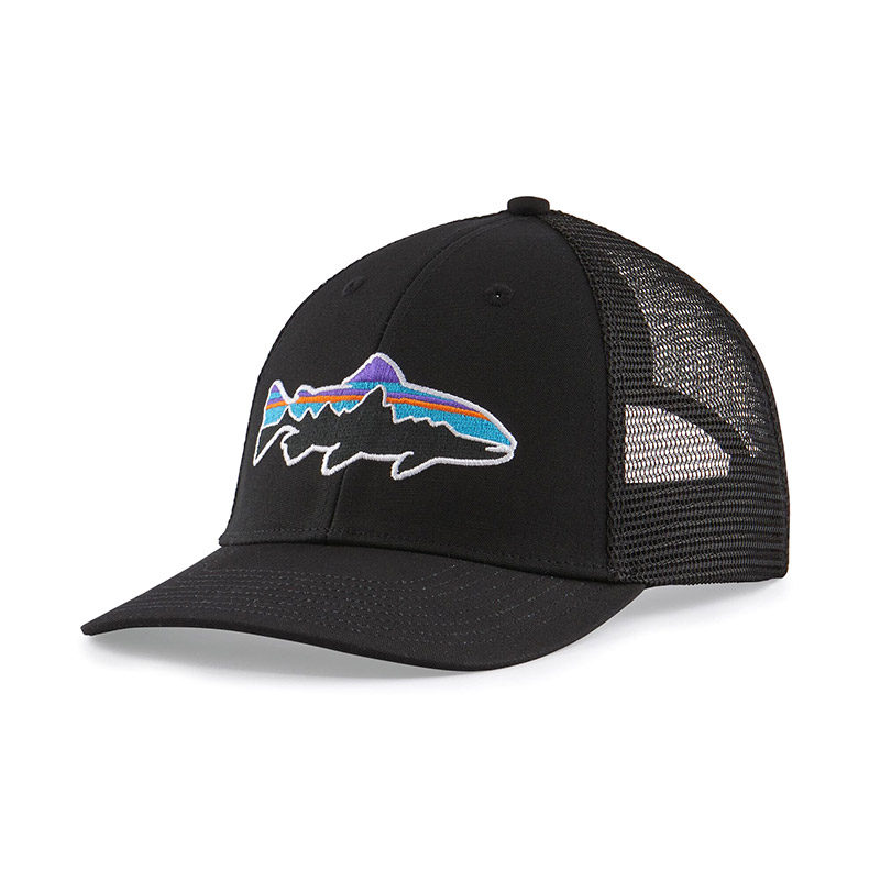 Patagonia Fitz Roy Fish LoPro Trucker Hat -Plume Grey w/Fitz Roy Trout